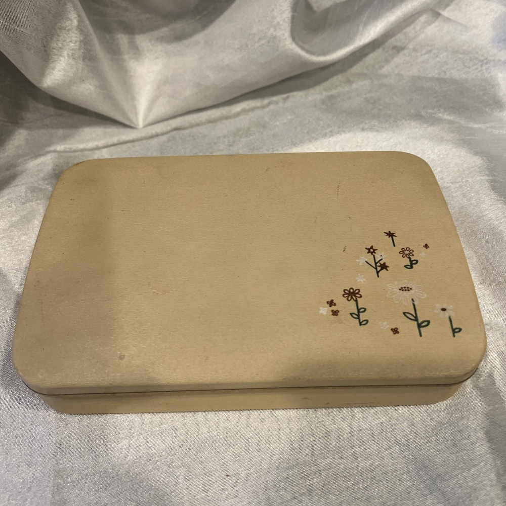 Farrington Vintage Clamshell‎ Jewelry Case 60s Travel USA Classic Vanity 7"x4.5"